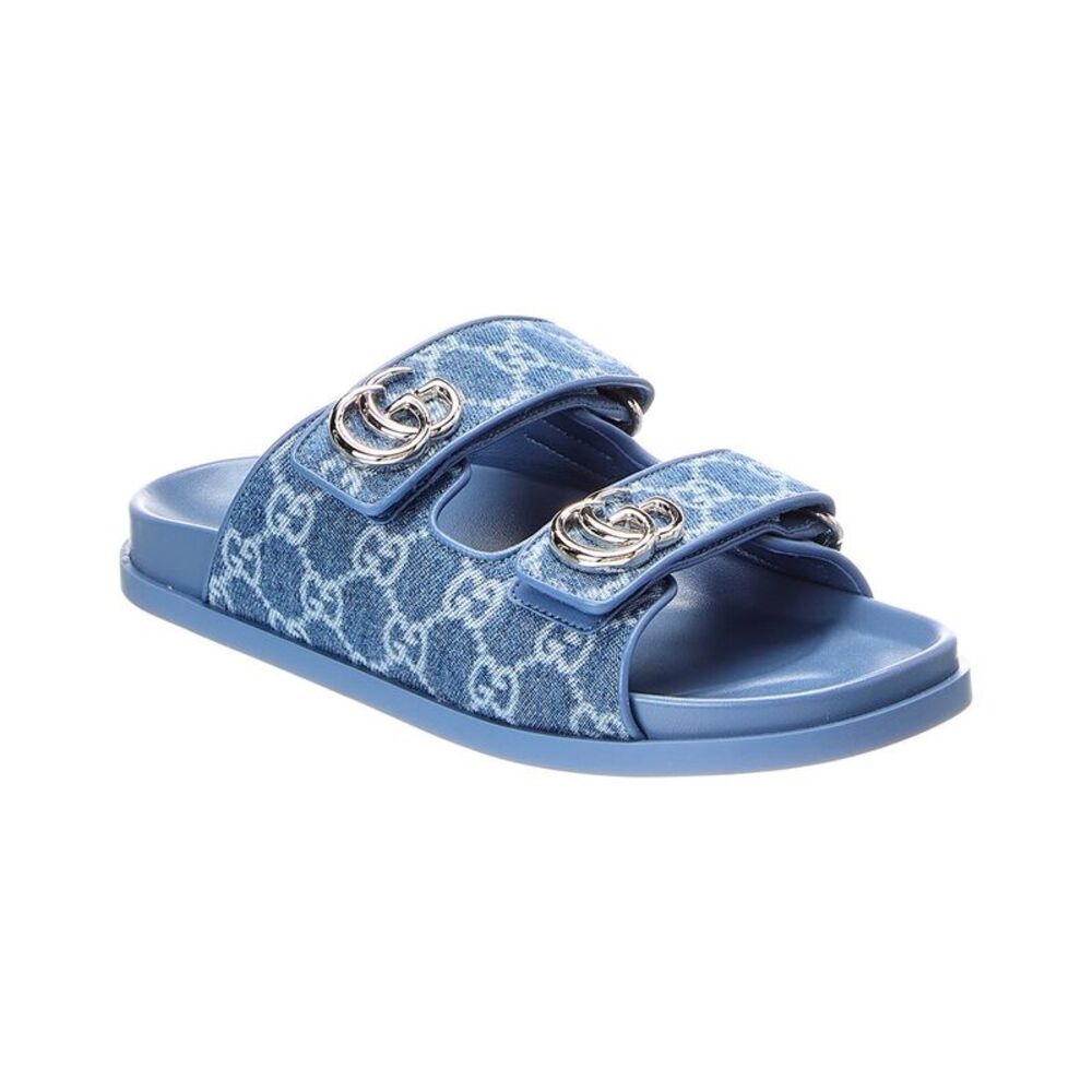 Gucci Gg Denim Sandal, Blue